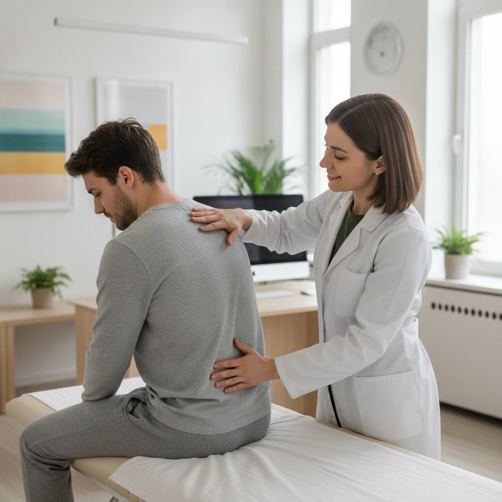 Consultation chez le rhumatologue pour des symptomes de spondylarthrite ankylosante