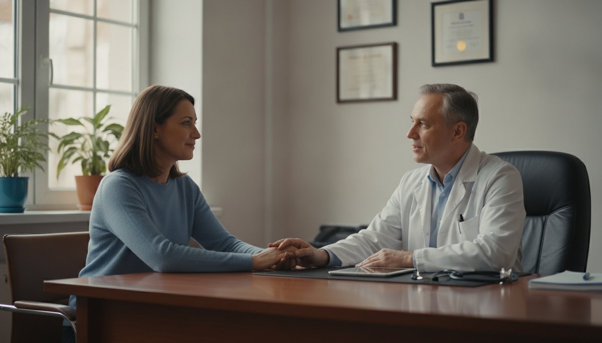 Consultation médicale pour le suivi de la spondylarthrite